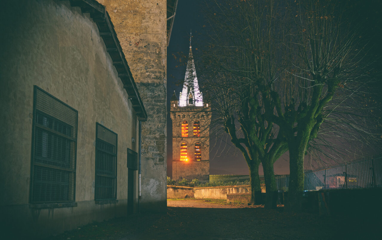Clocher de l'église de Saint Marcellin.